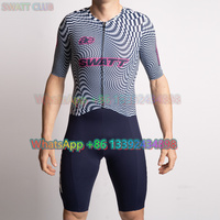 SWATT CLUB Triathlon Bodysuit Men Cycling Quick Dry Jumpsuit Road BikeTrisuit skinsuit Bicycle Equipment Mono Ciclismo Hombres