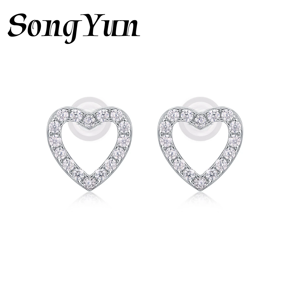 

SONGYUN Brand Jewelry 925 Sterling Silver Earrings Moissanite Diamond Drop Party Women 18K Rose Gold Plated MST Patent Earring
