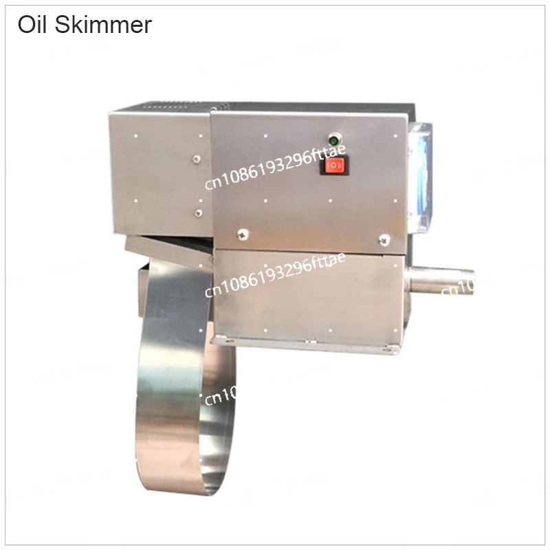 5W Oil Scraper Floating Remover Slick Oil Recovery Scraper 220V NC-40 Industrial Oil-Water Separator Steel Belt Skimmer