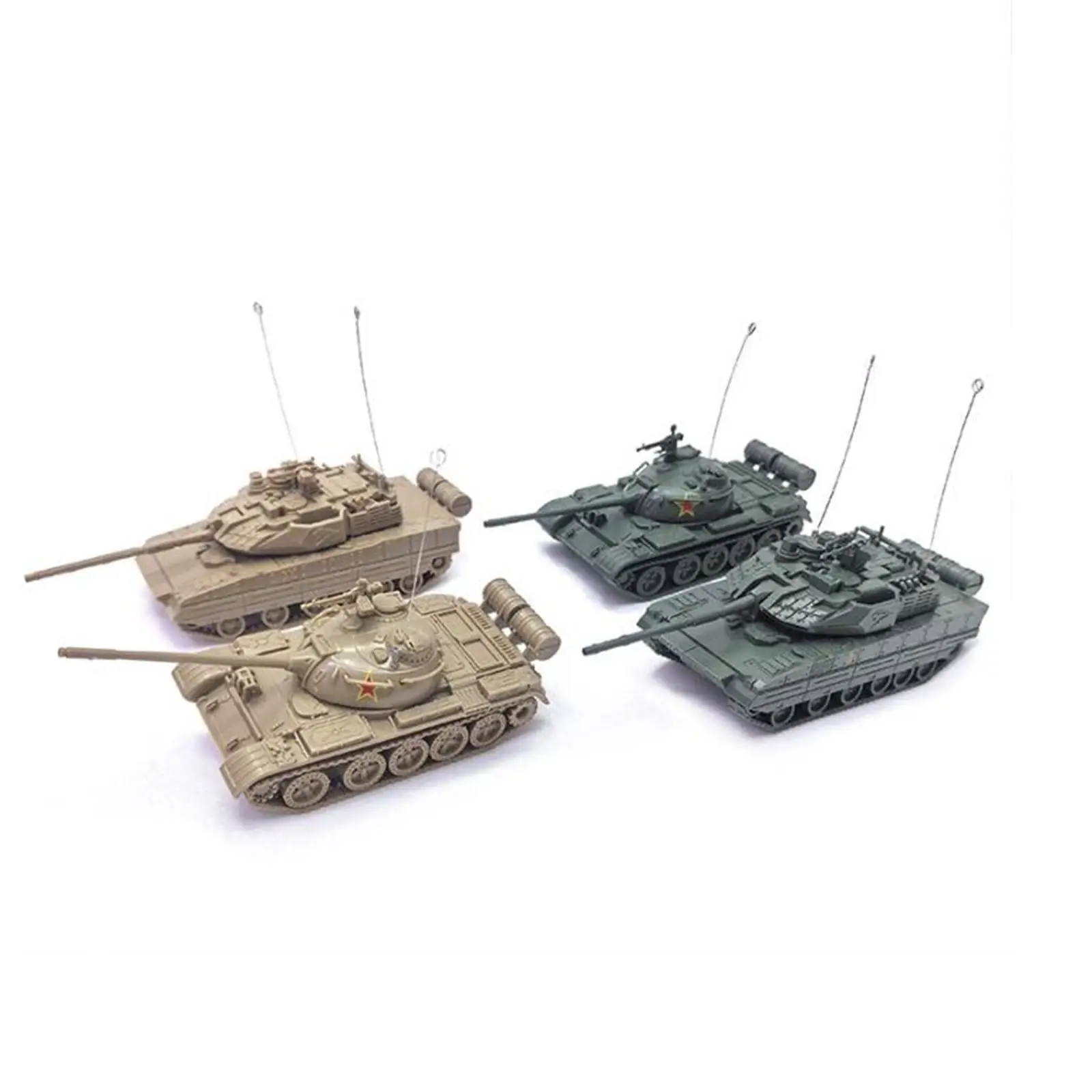 1:72 스케일 탱크 모델 선물용 장갑차 모델 조립 어린이용 녹색 15