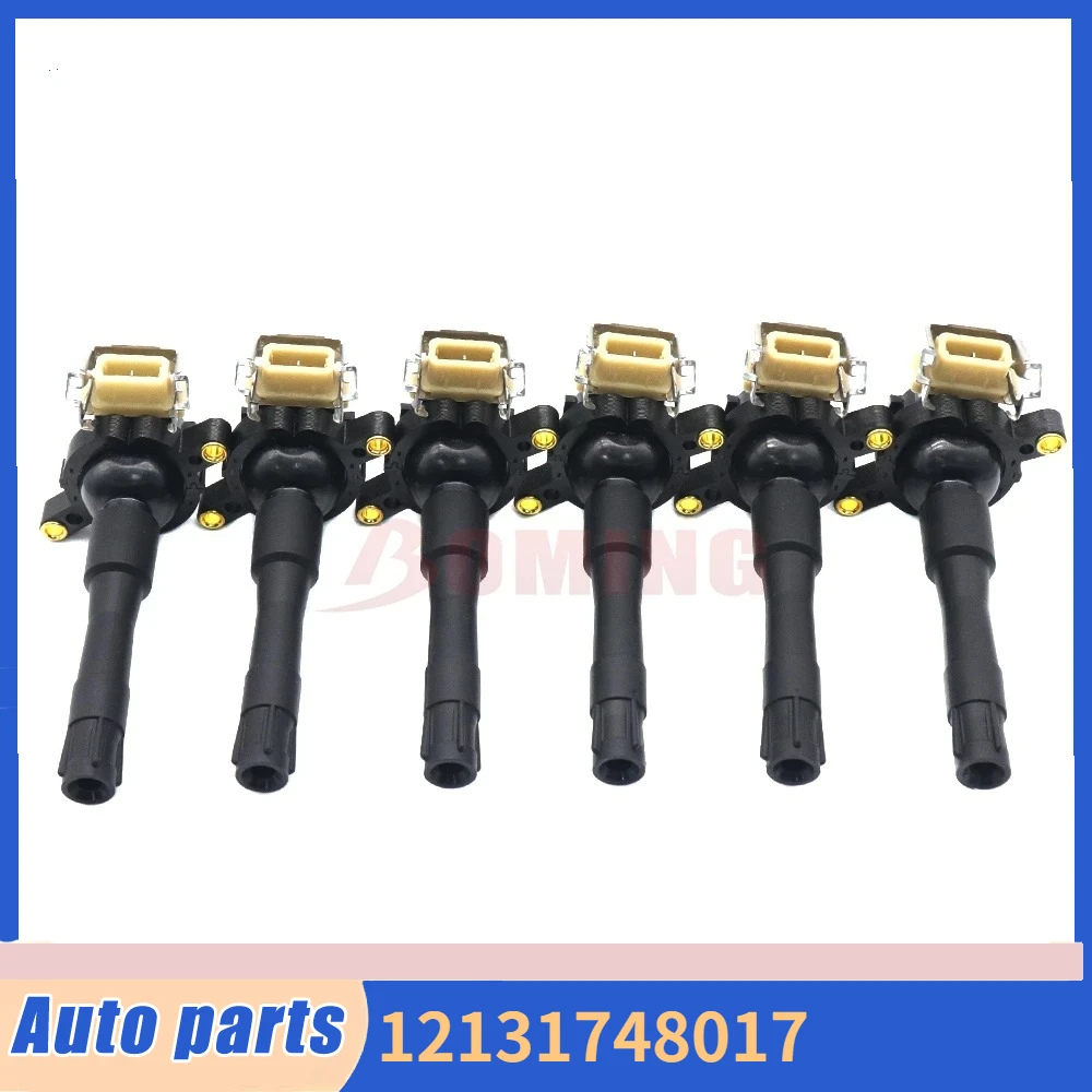 New Car Ignition Coil 1/6pcs 12131748017 For BMW 323CI IS CI 325I XI 328CI 330CI 525I 528I 530I 540I 740I 840CI 850CI M3 M5