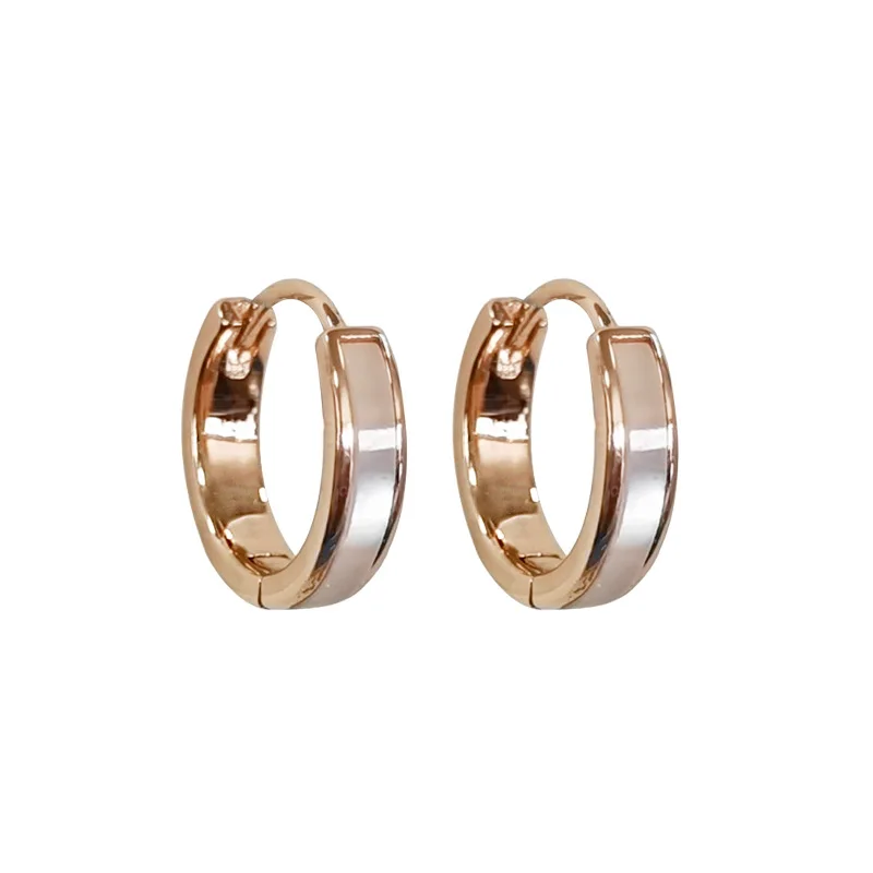 Fashion Simple Design Shell Round Hoop Earrings for Women Girls Korean Charm Versatile Jewelry Geometric Accessories Gift