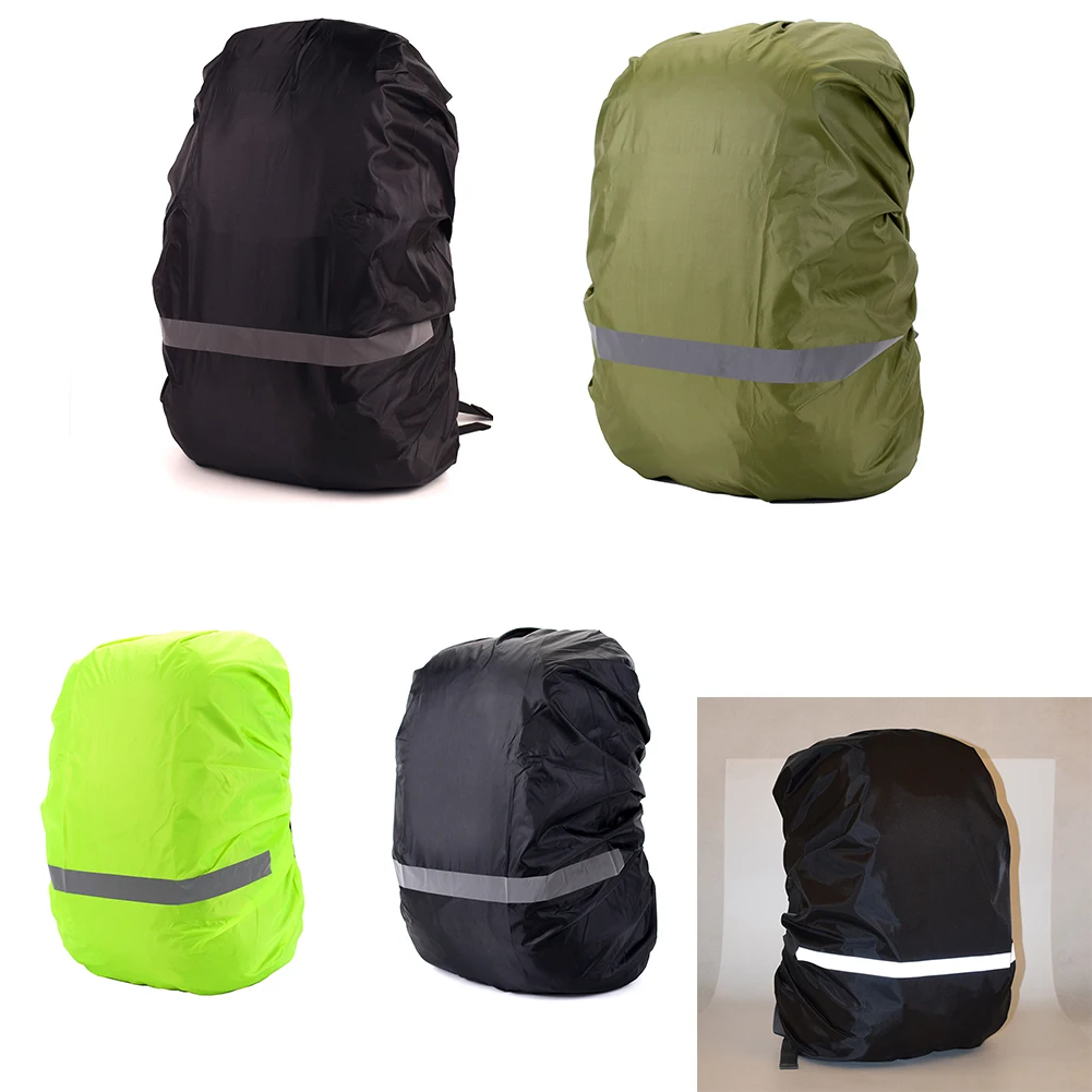 

10-70L Backpack Rain Cover Outdoor Travel Hiking Climbing Bag Cover Foldable Waterproof With Safety Reflective Strip Raincover