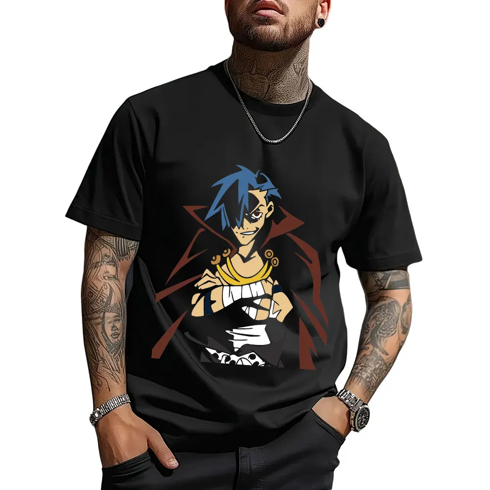 

Kamina Bro Tengen Toppa Gurren Lagann Gift T-Shirt for Anime lover Japan Robot Manga Mecha movies Graphic Clothes All size Tops