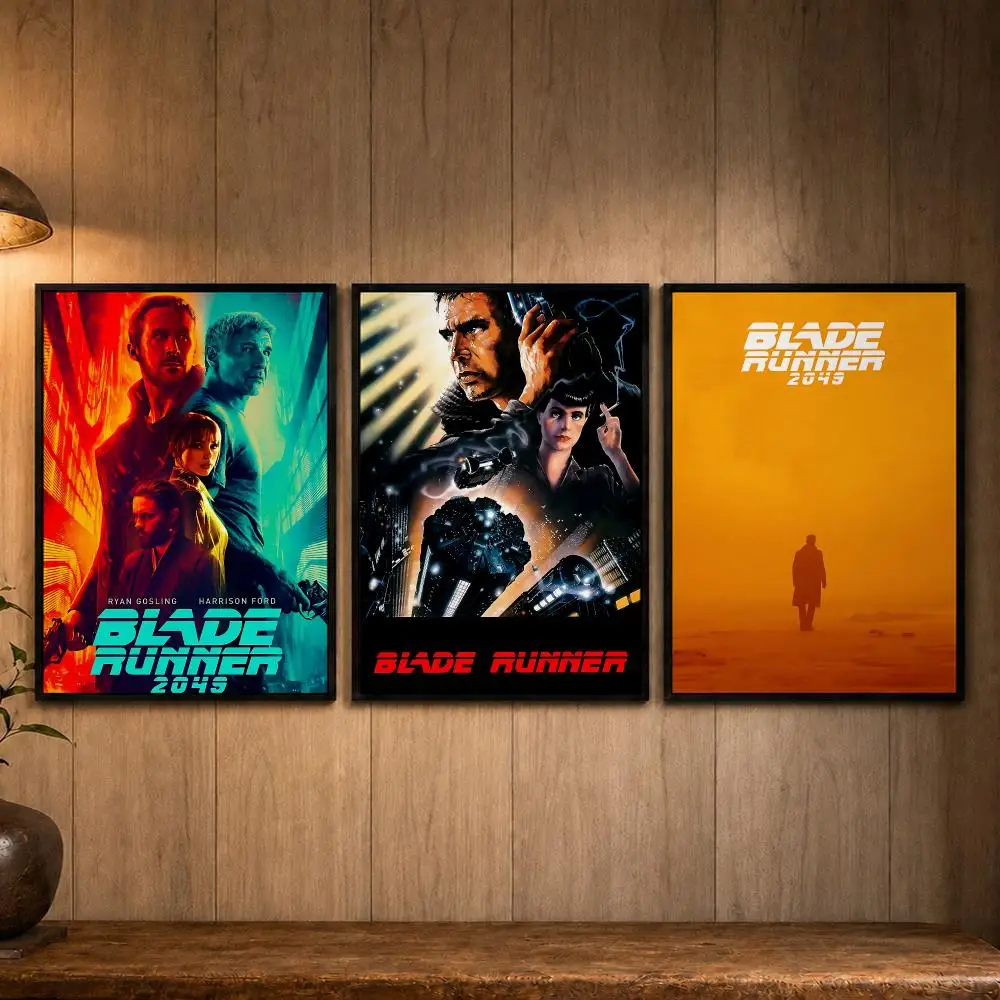 High-quality Movie B-Blade RunnerS Poster Self-adhesive Art Poster Decoracion Painting Wall Art White Kraft Paper Home Decor