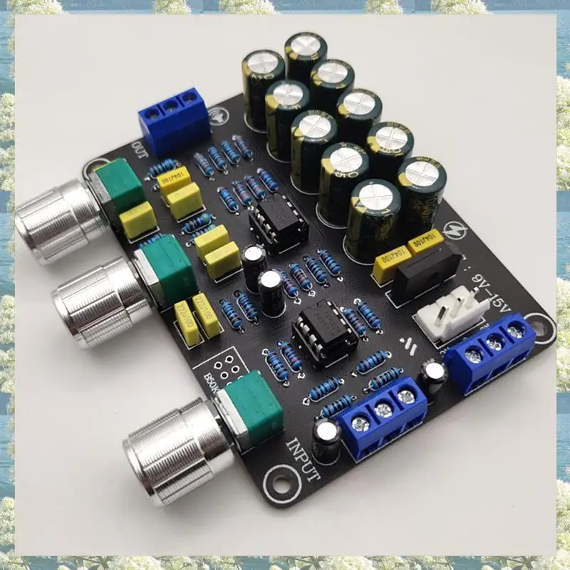 Новый двойной NE5532 сменный предусилитель тона, плата аудио, регулировка высоких частот, эквалайзер, предусилитель, предусилитель контроля тона