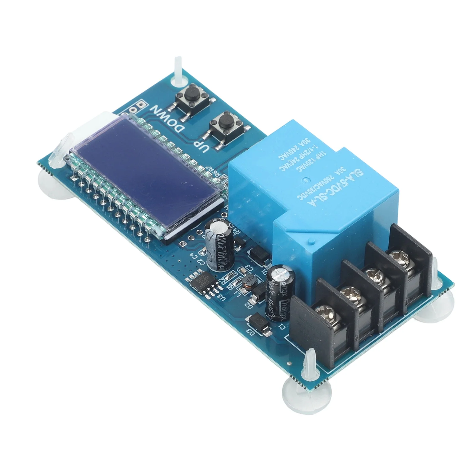 Auto-Charging Control Unit For Acid Batteries 6V-60V With LCD Voltage Display Charging Percentage And Time Tracking
