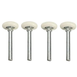 4pcs Heavy Duty Nylon Garage Door Roller Wheel Ball Sealed Bearing 105mm 2 inch Nylon & Steel Wheels, 10 Ball-Bearings, 4