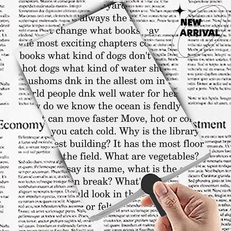 Vergrootglas Verstelbare nekkleding Vergrootglas Vierkant Afneembaar Handheld Boekpagina Leesvergrootglas voor senioren