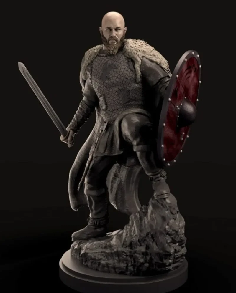 1/24 Resin Figure Assembled Model Kit Ancient European Viking Warrior Miniature Statue Unassembled and Unpainted Free Shipping