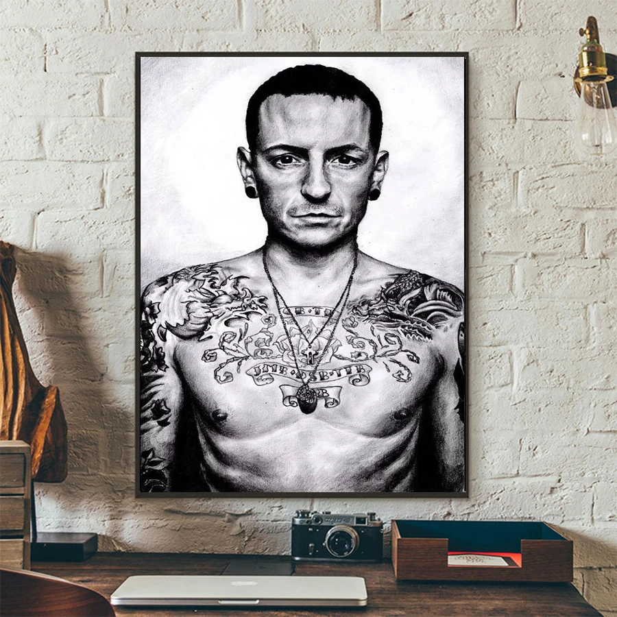 5D DIY Diamond Painting Famous Superstar Chester Bennington Full Round Embroidery Cross Stitch Rhinestone Mosaic Home Decor Art