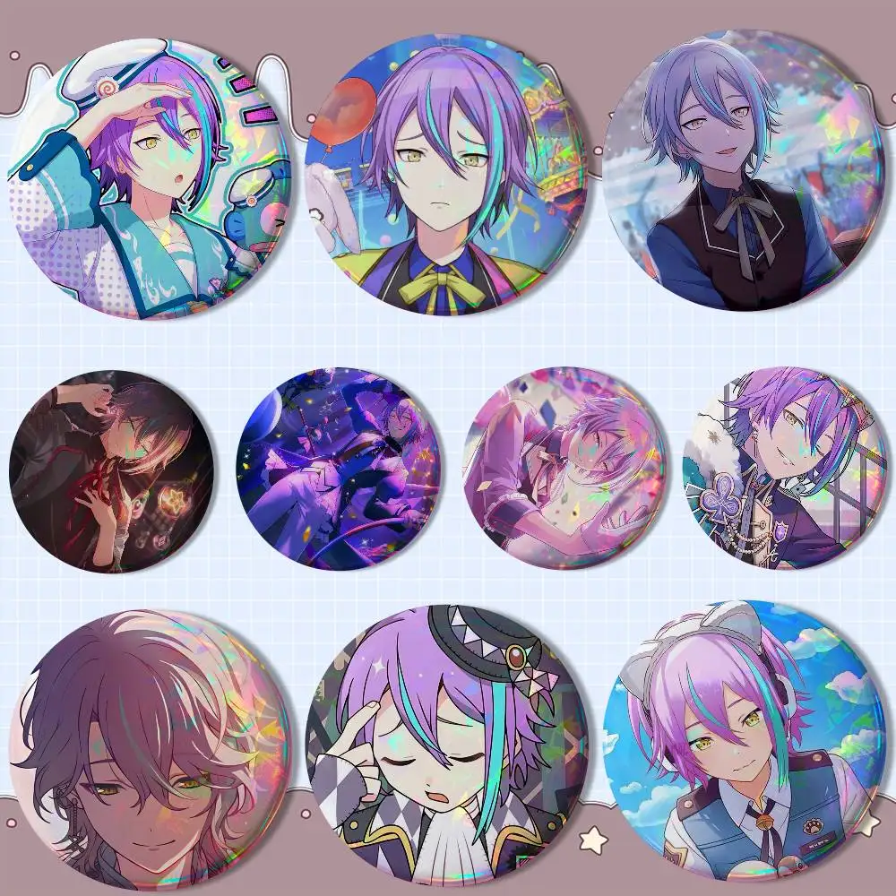 

R-Rui Project Sekai Kamishiro Badge on Backpack Clothes decoration Tinplate Round Brooch Funny Custom Gifts for Friend