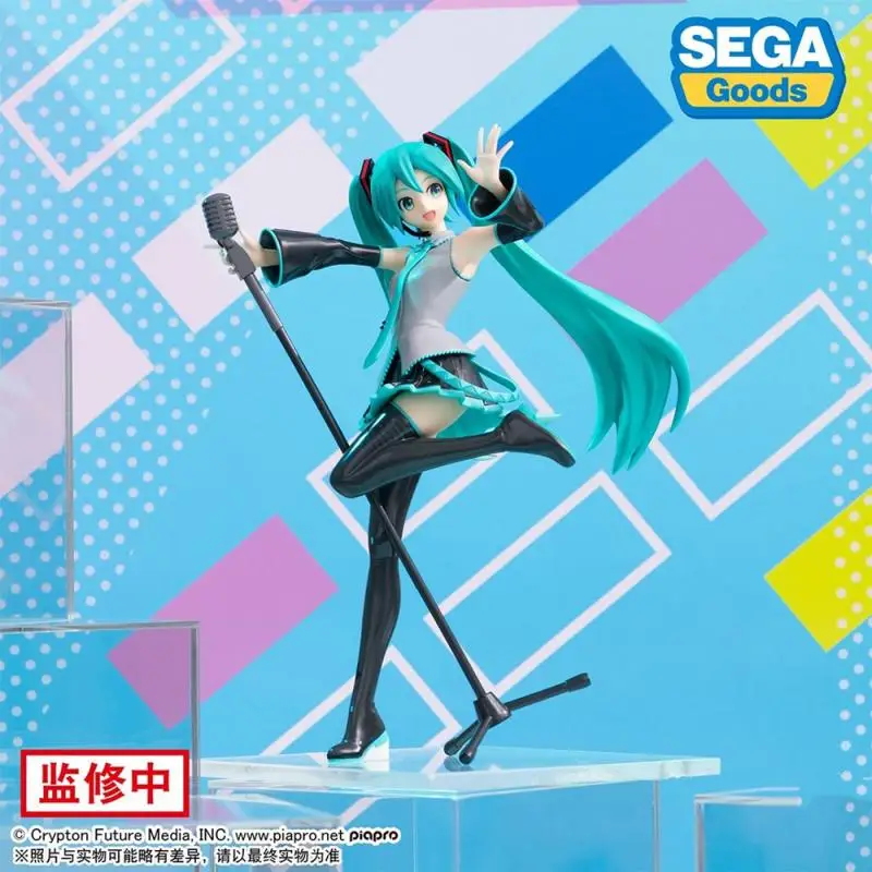 

16 см натуральная SEGA Hatsune Miku певица аниме фигурка модель игрушки подарок на день рождения