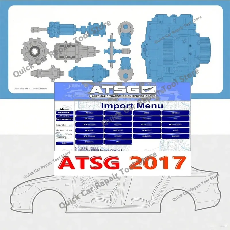 ATSG 2017 Auto Repair Software ATSG obd2 scanner Automatic Transmissions Service Group Repair Information Atsg Manual Diagnostic