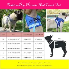 Reflective Dog Harness and Leash Set for Small and Medium Pets #5