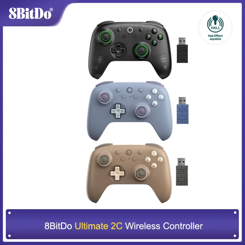 8BitDo Ultimate 2C Wireless Gaming Controller for PC, Windows 10, 11, Steam Deck, Raspberry Pi, Android Gamepad Accessories
