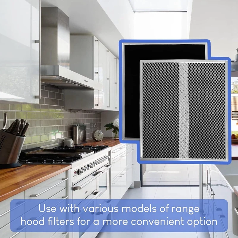 HPF36 Charcoal Filter Non-Ducted Charcoal Filter,Grease Filters Type XC For S97020466 Range Hood Filter Parts Accessories 2Piece