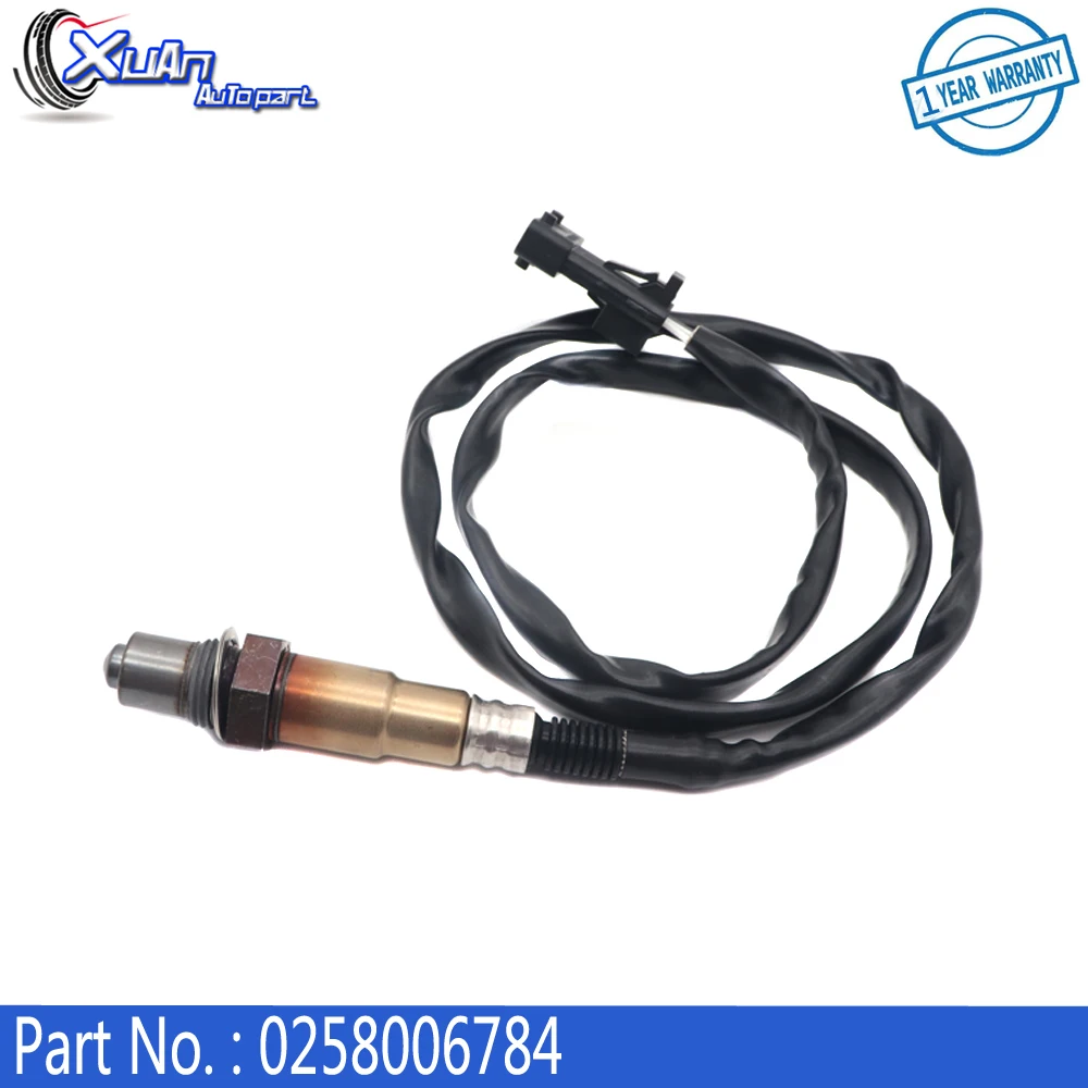 XUAN Air Fuel Ratio Lambda O2 Oxygen Sensor 0258006784 0258006446 for JAC Chery X1 M1 A1 QQ6 A5 A3 BYD F6 Emgrand 0 258 006 784