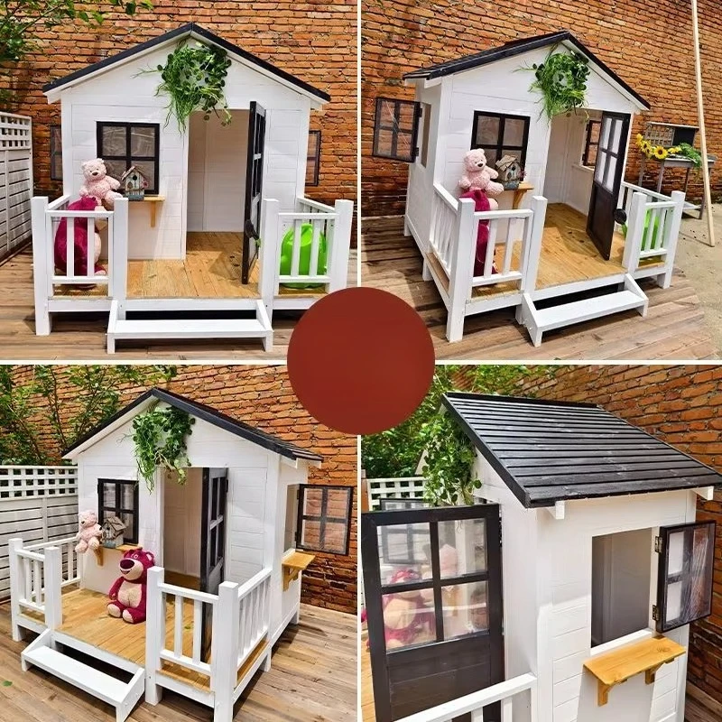 Factory Direct Compatible withStray cat outdoor chalet preservative wooden dog villa garden assembly courtyard pet room movable
