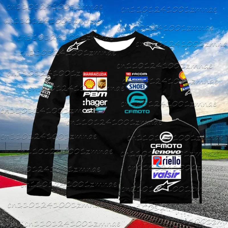 

Spring Breeze CFMOTO Motorcycle Riding Clothing Long Sleeve Men's and Women's Spring and Autumn Versatile Casual T-shirt