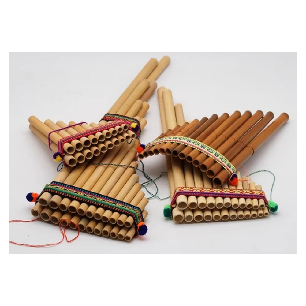 Professional Pan Flute 44 Pipes Woodwind Bamboo Accessory Syrinx Genre Flute