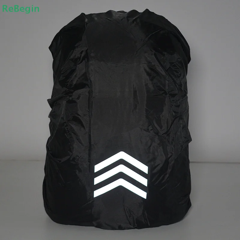 Reflective Waterproof Backpack Rain Cover Outdoor Sport Night Cycling Safety Light Raincover Case Bag Camping Hiking