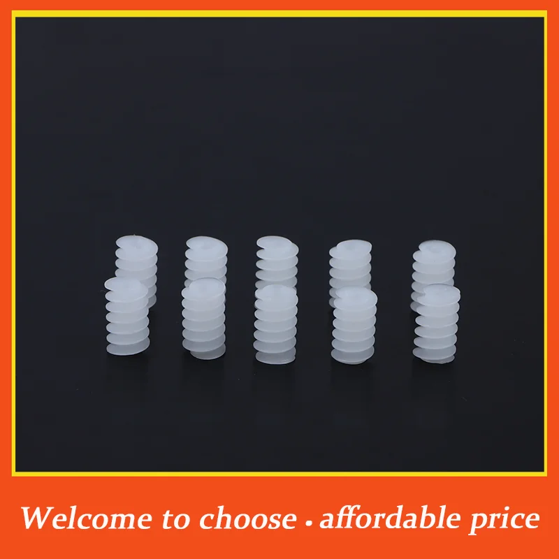 VP 10pcs/lot new rubber White Right Hand Plastic 6*10 (2A) Worm Turbine 0.5 Module Reduction Gears DIY Model Parts