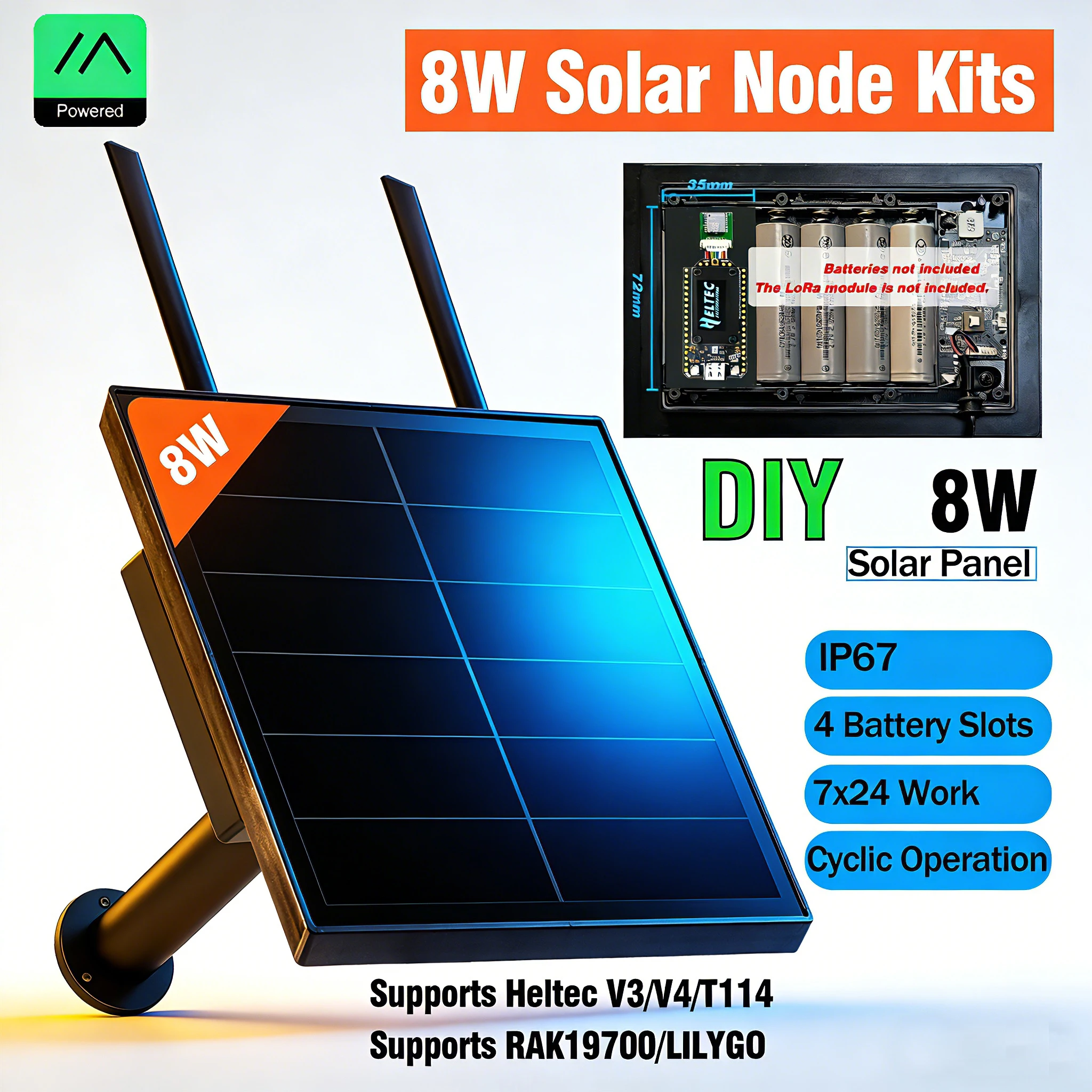 nœud-lora-solaire-meshtastic-868-mhz-8-w-avec-panneau-solaire-etanche-ip67-batterie-18650-pour-heltec-v3-v4-t114-rak4630-arduino-nrf52840