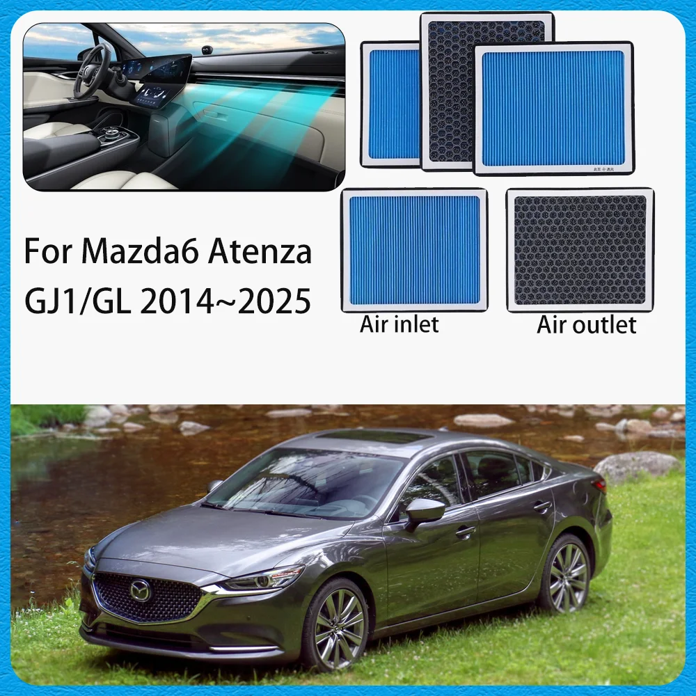 

For Mazda6 Atenza 2014~2025 2015 Car Aromatherapy Air Conditioning Filter Activated Carbon N95 Anti-Smog PM2.5 Filter Accessorie