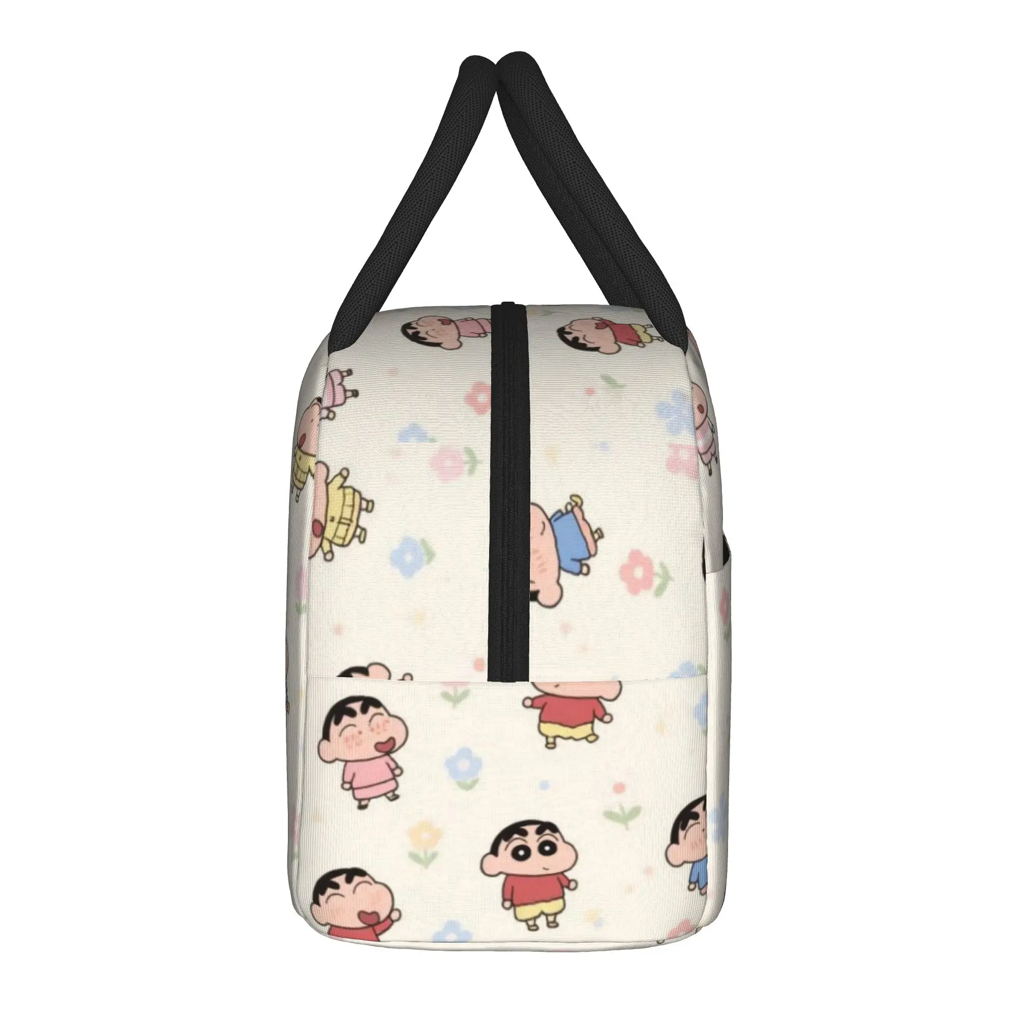 Crayon Shin-chan isolierte Lunchtaschen für Männer und Frauen, Aufbewahrungsbox für Lebensmittel, tragbare Kühlbox, Thermo-Lunchboxen für Schule und Büro – Detail 3
