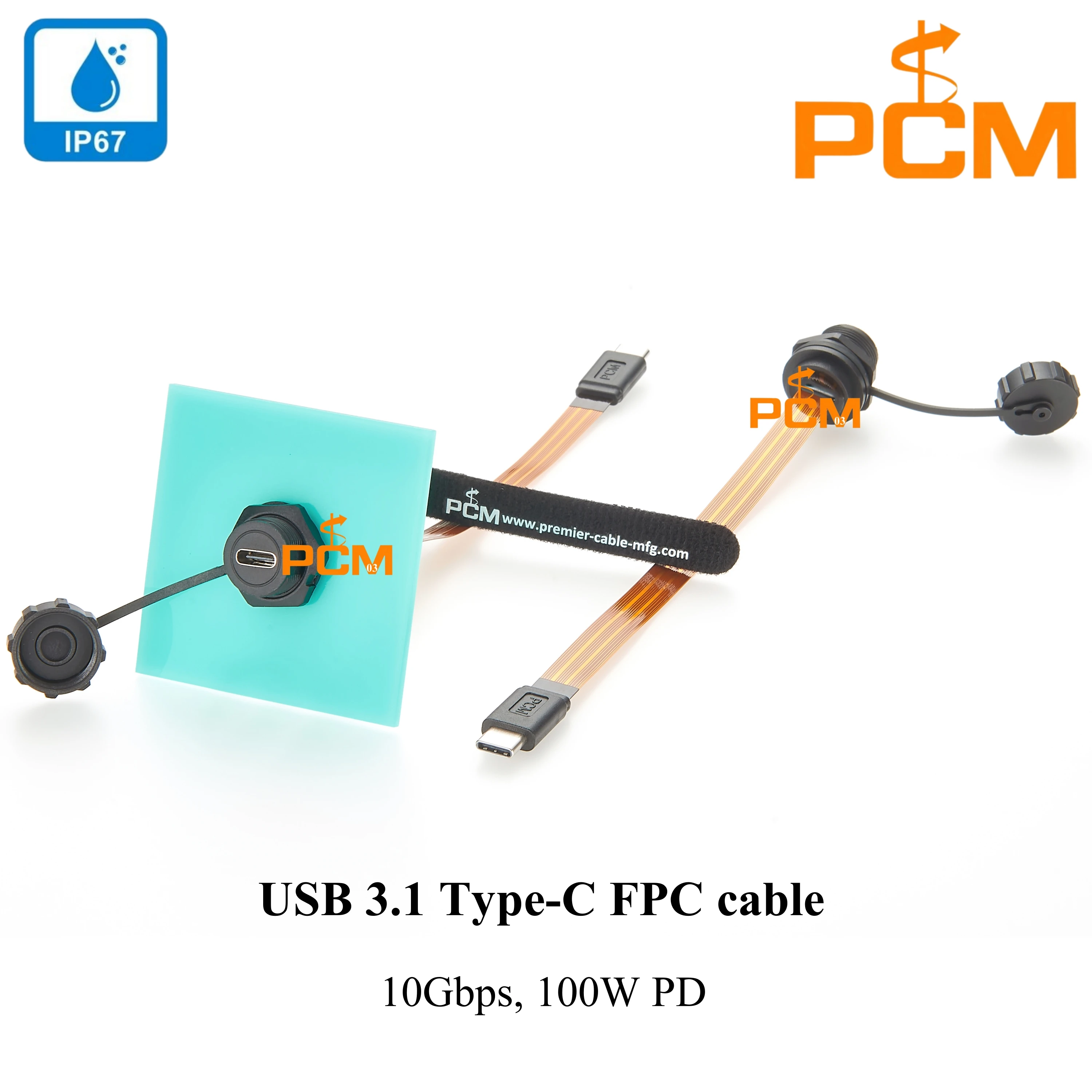 

USB C — USB C FPC Кабель 10 Гбит/с 100 Вт Быстрая зарядка USB 3.1 Gen2 Type C PD Кабель «папа-мама» для крепления на панели Плоский тонкий кабель