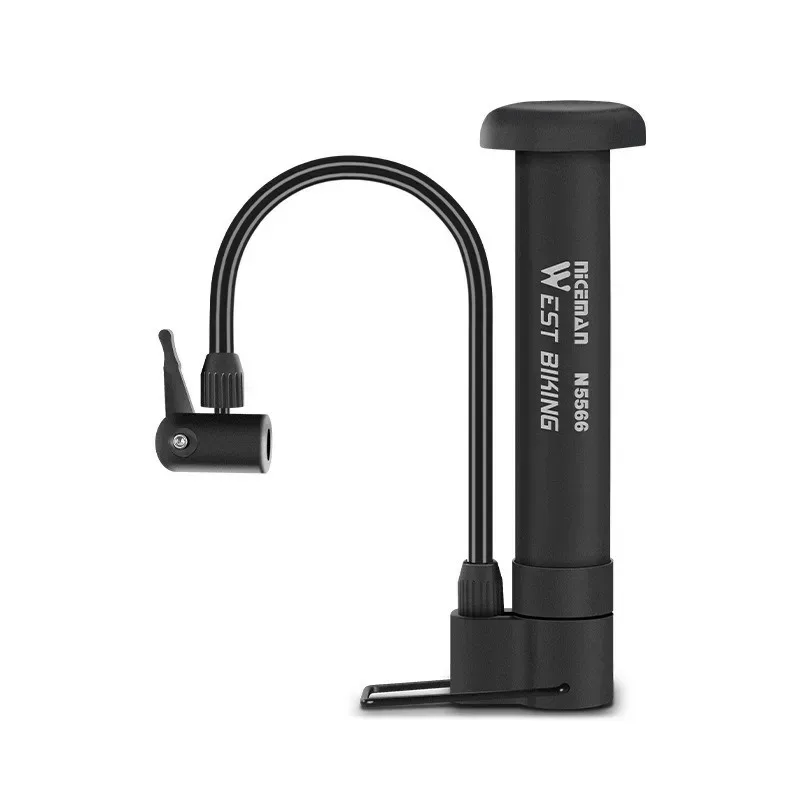 For WEST BIKING Air Pump Balloon Tire Inflator Valve Floor Pump for MTB Bicycle Pump 80 PSI Bike Manual Cycling Accesories