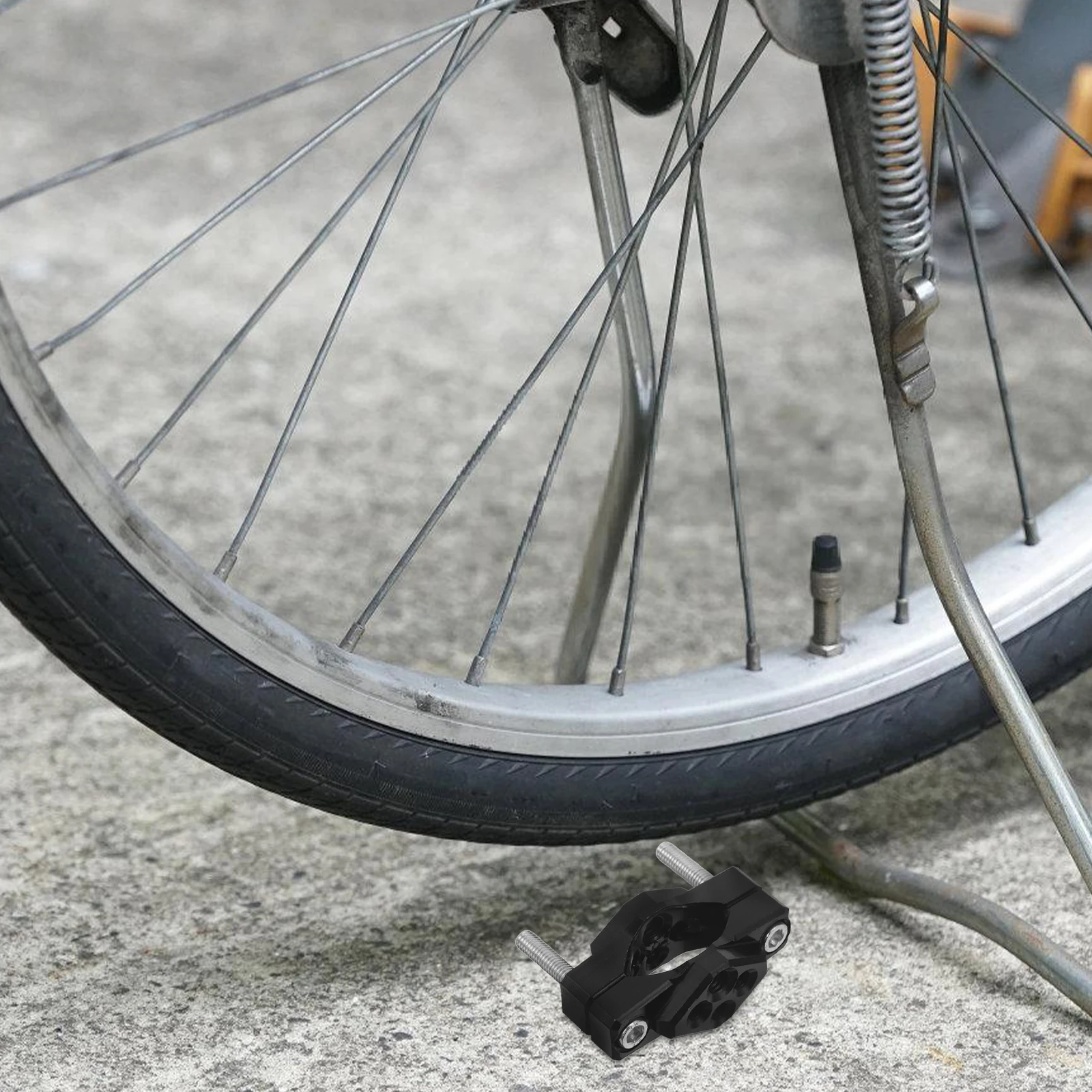 

Bicycle Headlight Bracket 42MM Black Universal Clamp Mirror Mounts Accessories Stable Design Easy Installation Motorcycle