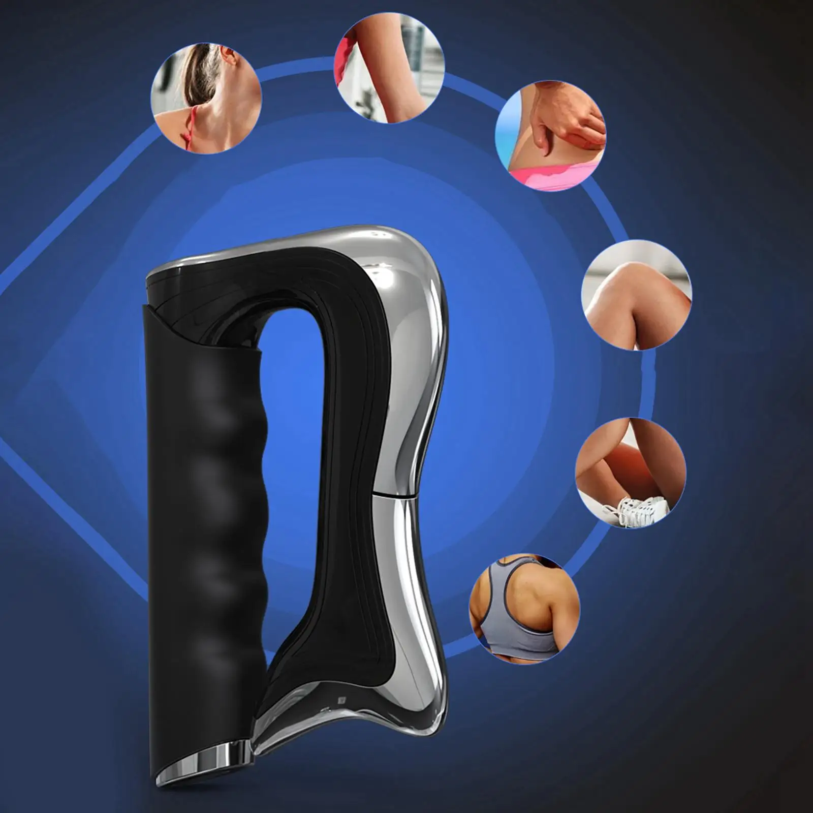 Electric Fascia Massager Guasha Scraper Muscle Relaxing Release Pressure