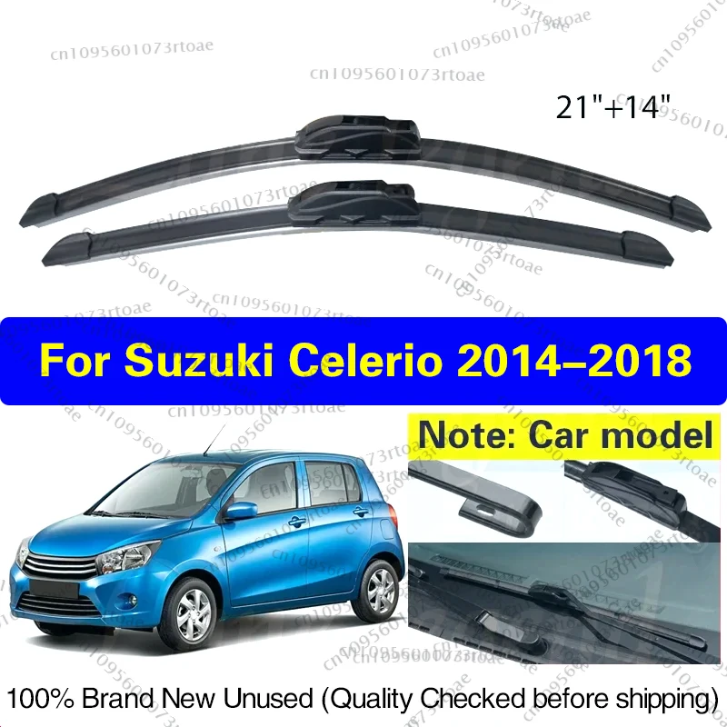 

Car Wiper Blades For Suzuki Celerio 2014 2015 2016 2017 2018 Windshield Windscreen Front Window Blades 21"+14" Car Accessories