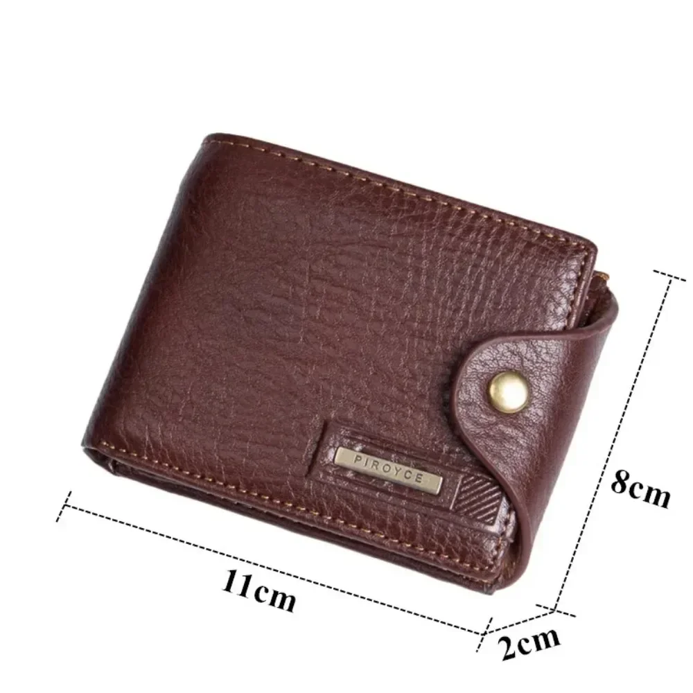 New Quality Guaranteed PU Leather Brand Men Wallets Design Short Small Male Purses Vintage Hasp Card Holder Carteras Casual