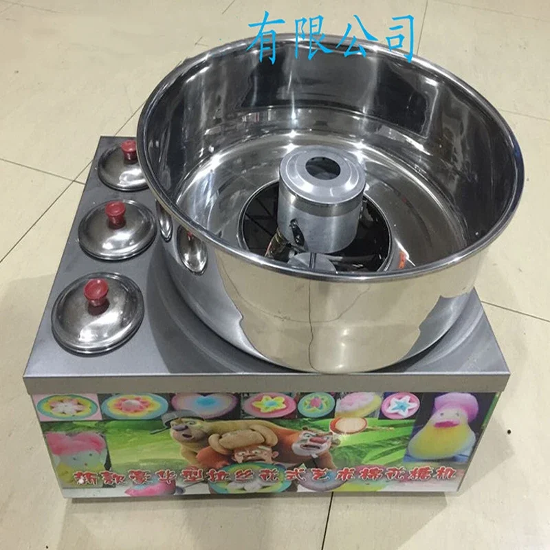 Gas Type DIY Sweet Cotton Candy Machine Fancy Brushed/electric Gas Cotton Sugar Floss Machine Girl Boy Gift Children's Day  1pc