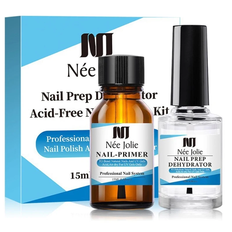 15ml No Need UV LED Lamp Nail Primer Nail Prep Dehydrate Base Top Coat Gel Nail Polish Varnish For Manicure Nail Art