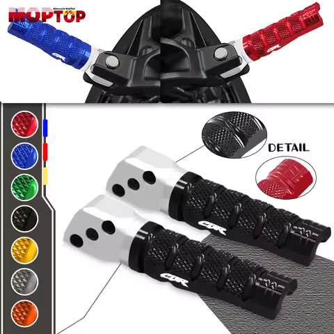 Motorcycle Footpegs Rear Passenger Footrests Pedal Rear Foot Pegs For CBR600RR CBR1000RR 1100XX CBR650R 600F CBR 900 929 954 RR