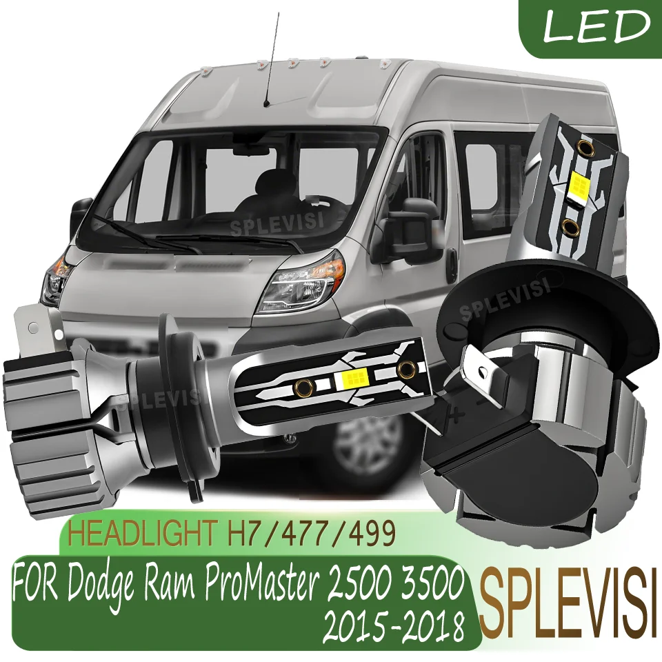No Delay Immediate Full Brightness Clearer Vision waterproof h7 Headlight For Dodge Ram ProMaster 2500 3500 2015 2016 2017 2018