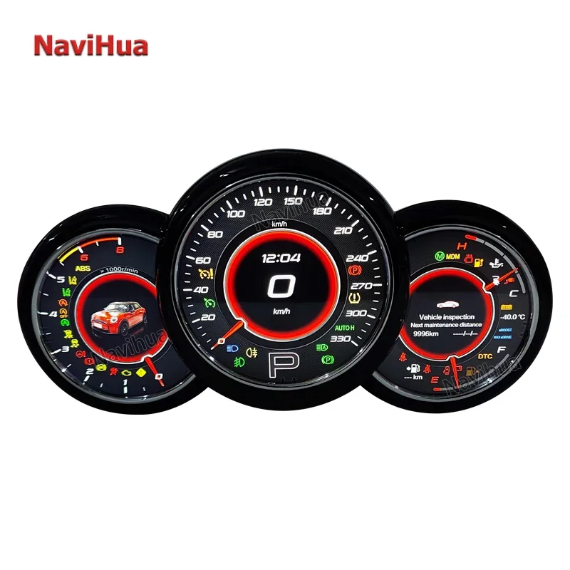 NaviHua Car Digital Cluster For BMW Mini Cooper 2014-2023 Car Radio Dashboard Crystal Panel Virtual Cockpit Speedometer Instrum