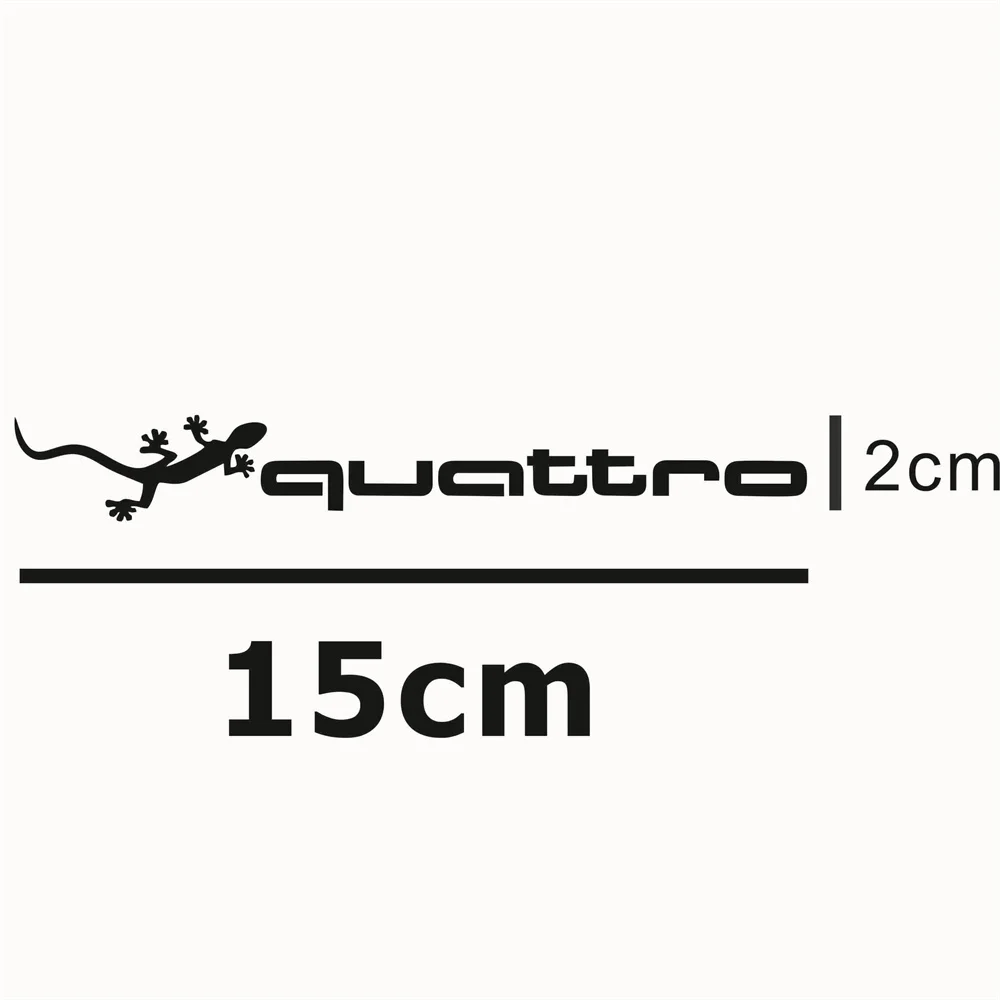 4pcs/lot 15cm Car Quattro Sticker Door handle Decals For Audi A3 A5 A6 A4 A1 A2 B6 B5 B2 B7 Q5 Q3 Q2 S3 S5 S6 RS3 RS6 RS4 RS5