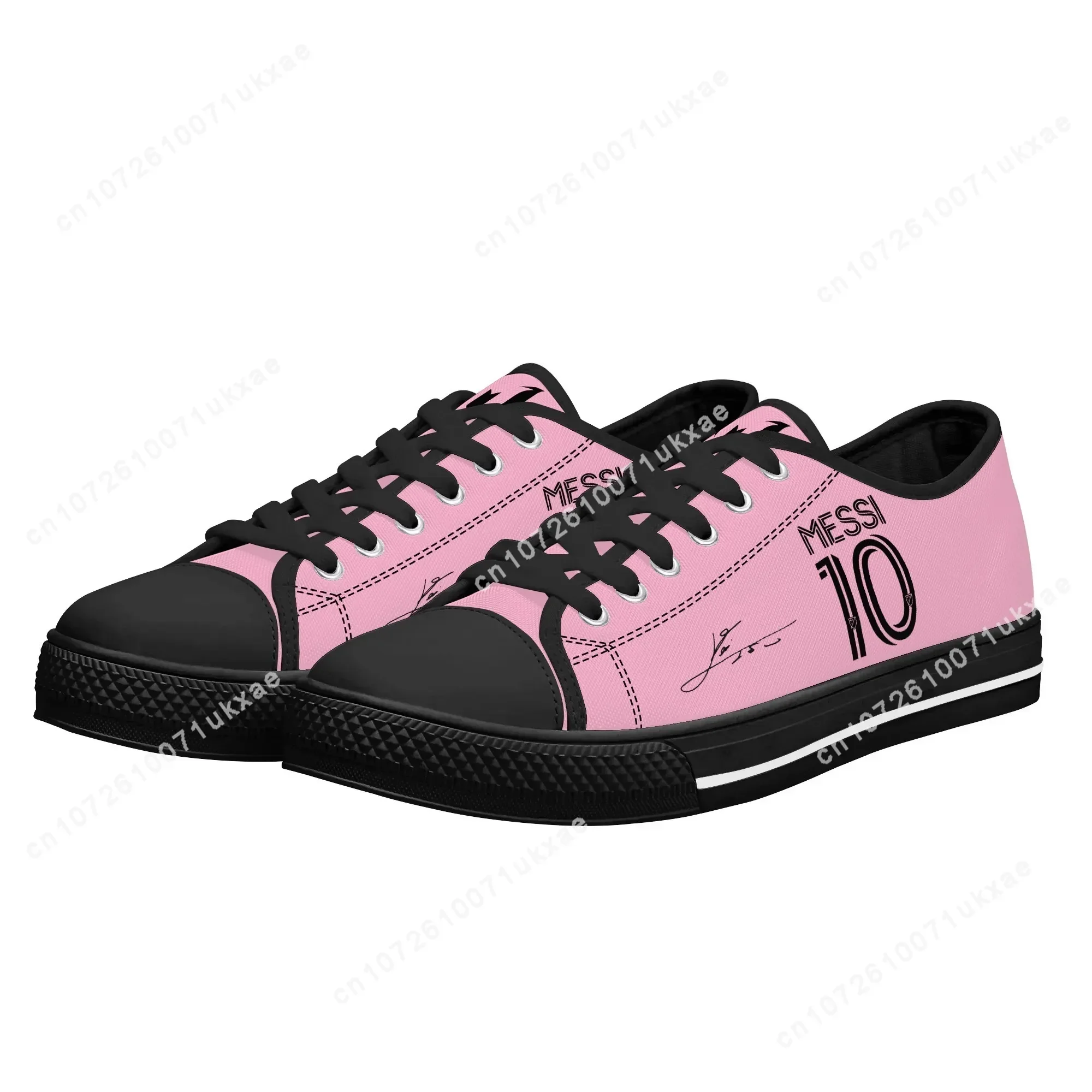 M-Miami M-Messi 10 Logo Argentina Low Top Sneakers Mens Womens Teenager High Quality Canvas Sneaker Couple Shoes Custom Shoe