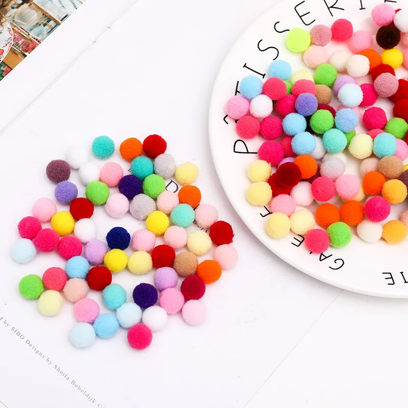 Bulk Multicolor Craft Pom Poms Balls Set – Soft Fuzzy Chenille/Felt Like Decorative Balls for School Projects Seasonal Decor TMZ