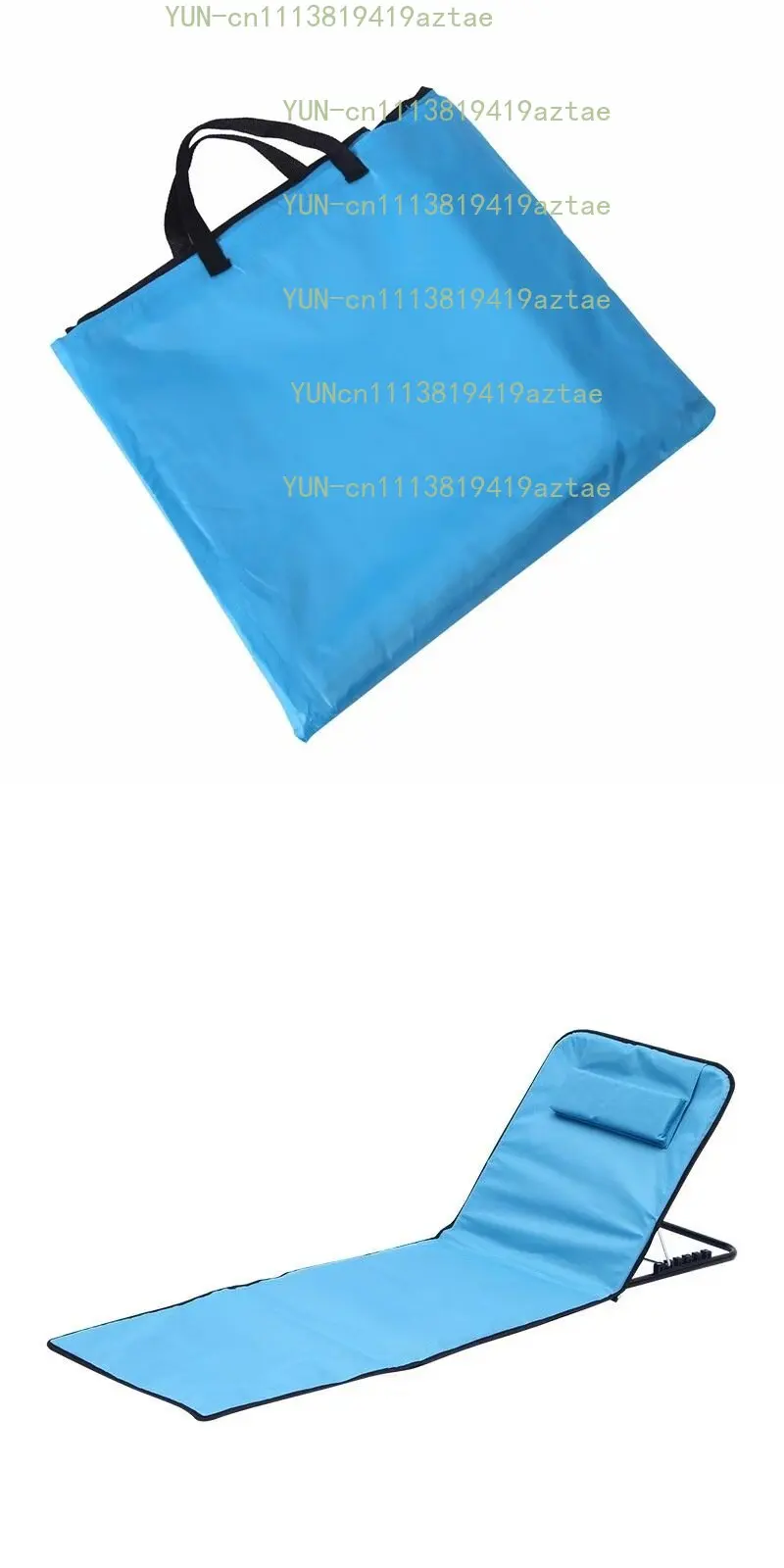Multifunctional Oxford Beach Lounge Pad Multi-angle Adjustable For Picnic Camping Break