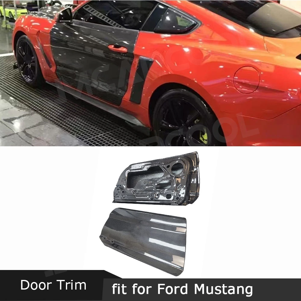 

JMCARCOOL для Ford Mustang 2015-2023 сухое углеродное волокно дверь автомобиля крыло боковая дверная панель Защитная крышка аксессуары