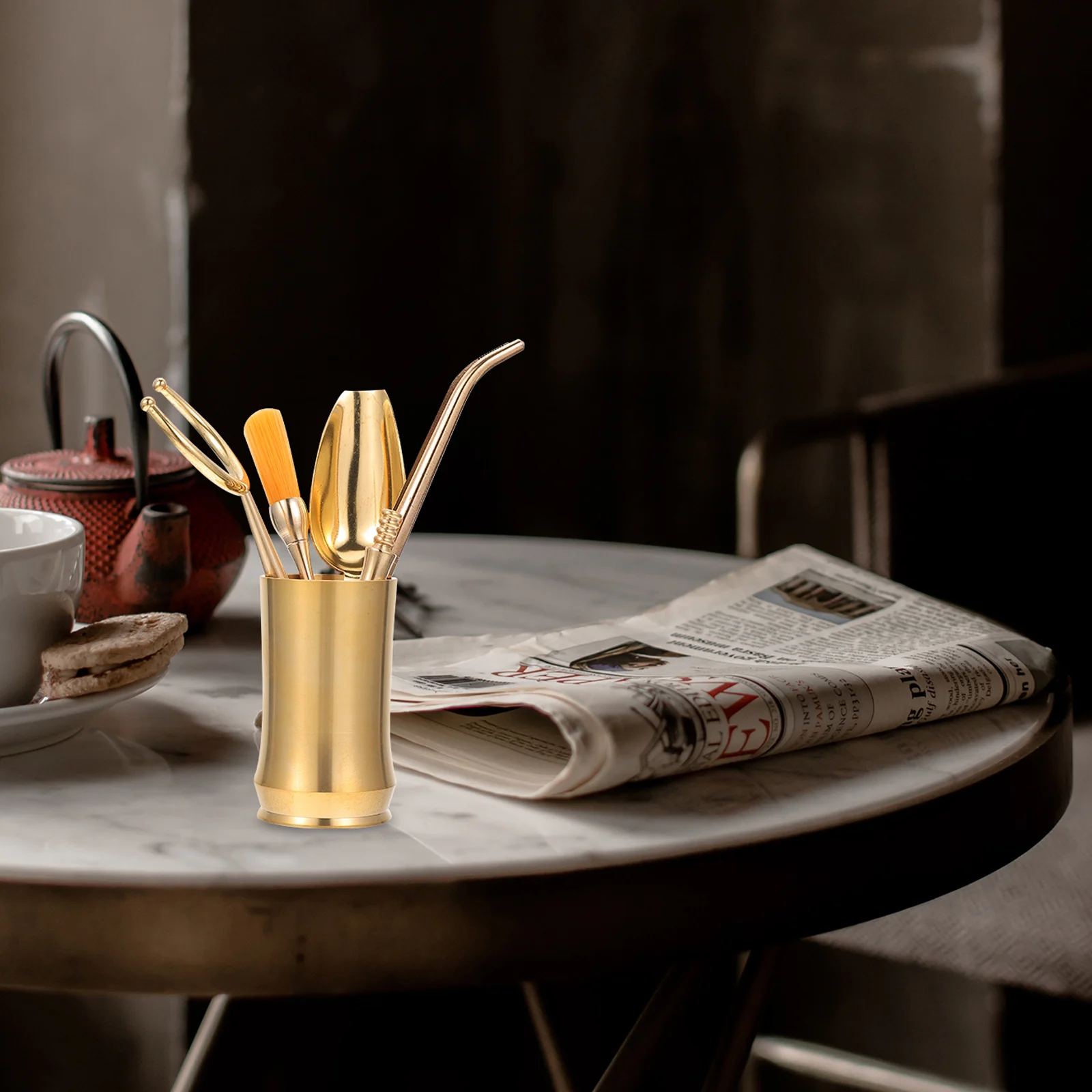 

5pcs Set Accessories Cup Accessories Copper Tools Bottle Teacup Container Kitchen Bar Supplies