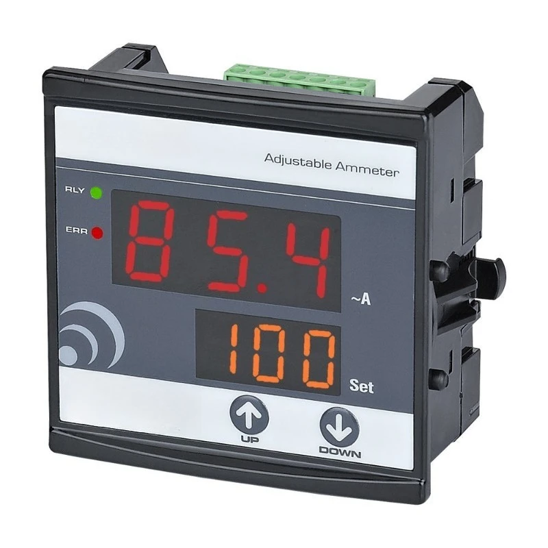 Digital Adjustable Ammeter Panel Mount AC Current Meter with Relay Alarm Output Industrial Digital Ampere Meter