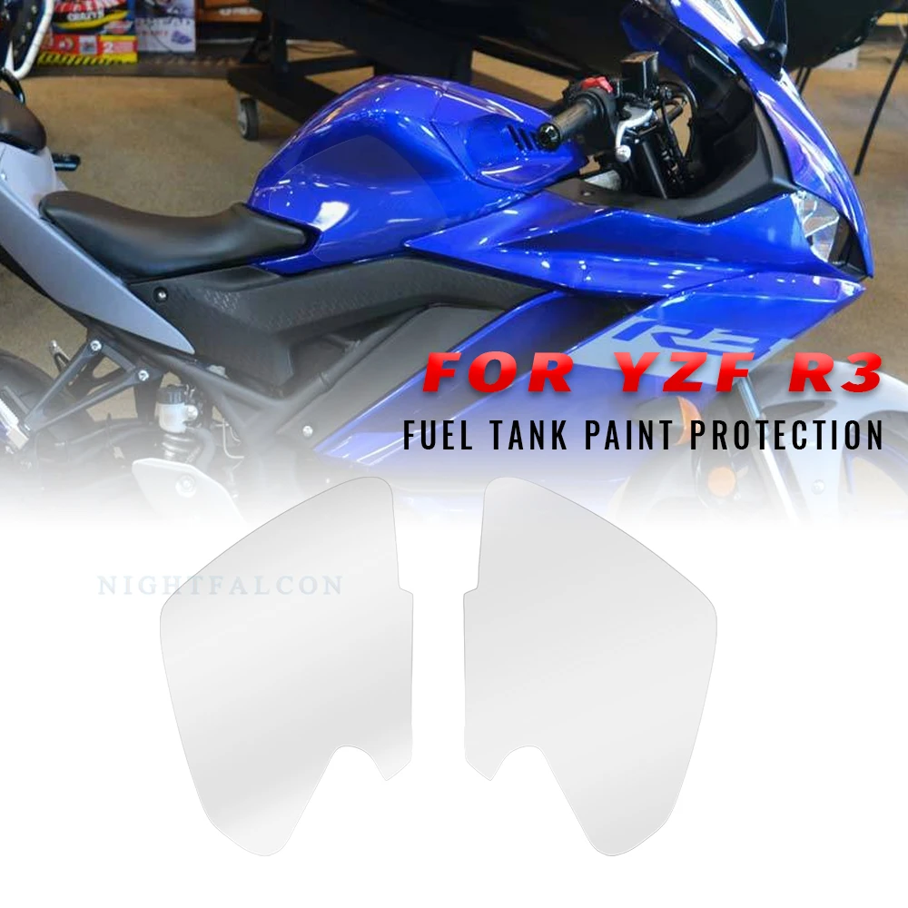 

Fuel tank protection sticker 2021 2022 Paint TPU Protecting Film R25 FOR YAMAHA YZFR3 YZF R3 2019 - 2022