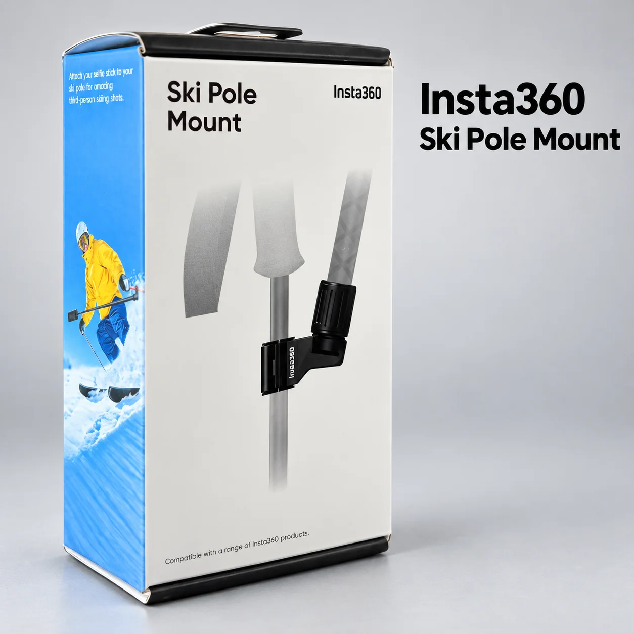 Insta360 Skiing Pole Camera Mount for X6 X5 X4 Air GO Ultra Ace Pro 2 Invisible Selfie Stick Third Person Shooting